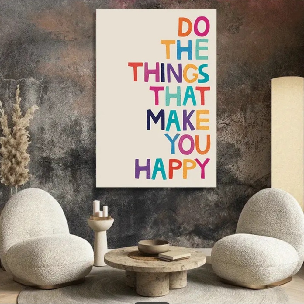 Do the Things That Make You Happy | Canvas Aesthetic Poster 🌟 - Picture 3 of 3